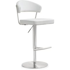Cosmo White Steel Barstool