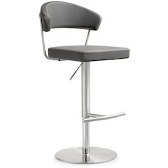 Cosmo Grey Steel Barstool