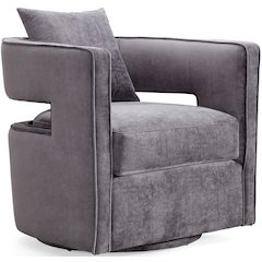 Kennedy Grey Swivel Chair