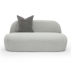 Carraway Grey Upcycled Chenille Loveseat