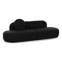 Broohah Black Boucle Sofa