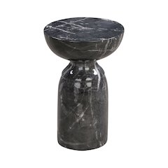 Rue Black Marble Side Table