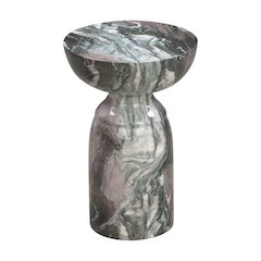 Rue Grey and Blush Marble Side Table