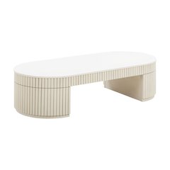 Bella Cream Oval Coffee Table