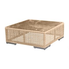 Panama Jack Austin Coffee Table with Glass