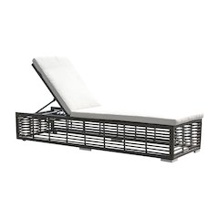 Panama Jack Graphite Chaise Lounge W/Wheels and cushion
