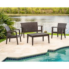Alaska 4-Piece Seating Set - Brown