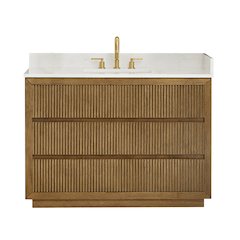 Navan 48" Single Bathroom Vanity in Weathered Brown