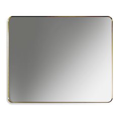 Nettuno 36" Rectangle Bathroom/Vanity Brushed Gold Aluminum Framed Wall Mirror