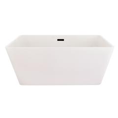 Regina 51" x 28" Flatbottom Freestanding Acrylic Soaking Bathtub in Glossy White