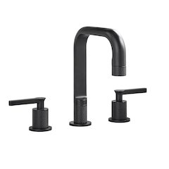8. in Widespread 2-Handle Bathroom Faucet in Matte Black