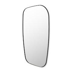 26"x48" Novelty Aluminum Framed in Matte Black Modern Bathroom Wall Mirror