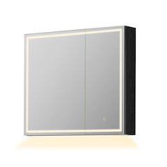 32"x28" Rectangular Frameless Surface-Mount Medicine Cabinet