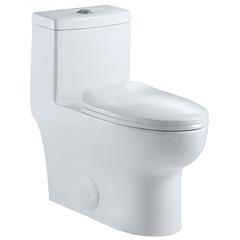 Venezia Dual Flush Elongated One-Piece Toilet (Seat Included)