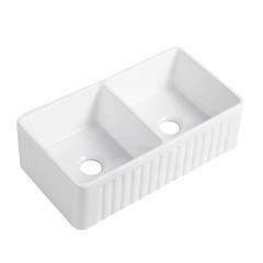 33" L x 18" W Farmhouse Double Sinks