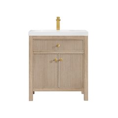 Cerrito 30" Single Bathroom Vanity in Natural Oak