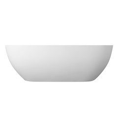 59" x 30" Solid Surface Soaking Bathtub and Integrated Overflow