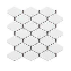 Badajoz  11.5” x 10.94” Honeycomb Glass Mosaic Wall Tile