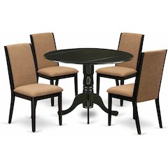 Dining Room Set Black, DLLA5-BLK-47