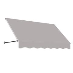 Awntech 5.375 ft Santa Fe Fixed Awning Acrylic Fabric, Gray