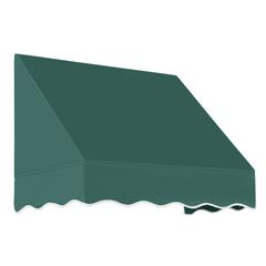 Awntech 4.375 ft San Francisco Fixed Awning Acrylic Fabric, Forest