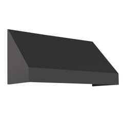 Awntech 5.375 ft New Yorker Fixed Awning Acrylic Fabric, Black