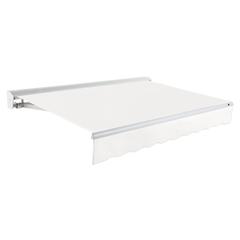 24' x 10' Destin Right Motor Right Motorized Patio Retractable Awning, White
