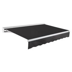 8' x 6.5' Destin Right Motor Right Motorized Patio Retractable Awning, Black