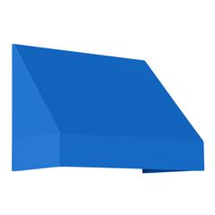Awntech 4.375 ft New Yorker Fixed Awning Acrylic Fabric, Bright Blue