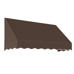 Awntech 6.375 ft San Francisco Fixed Awning Acrylic Fabric, Brown