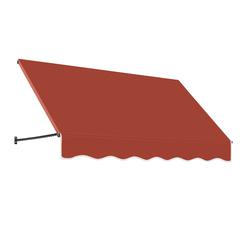Awntech 10.375 ft Santa Fe Fixed Awning Acrylic Fabric, Terracotta