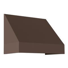 Awntech 3.375 ft New Yorker Fixed Awning Acrylic Fabric, Brown