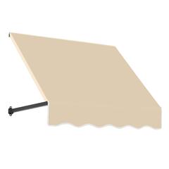 Awntech 4.375 ft Dallas Retro Fixed Awning Acrylic Fabric, Tan