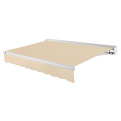 12' x 10' Destin Left Motor Left Motorized Patio Retractable Awning, Tan