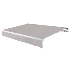 12' x 10' Maui Left Motor Left Motorized Patio Retractable Awning, Gray