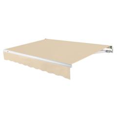 12' x 10' Maui Left Motor Left Motorized Patio Retractable Awning, Tan