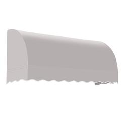 Awntech 6.375 ft Savannah Fixed Awning Acrylic Fabric, Gray