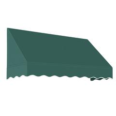Awntech 5.375 ft San Francisco Fixed Awning Acrylic Fabric, Forest