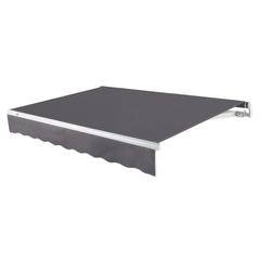 14' x 10' Maui Left Motor Left Motorized Patio Retractable Awning, Gunmetal