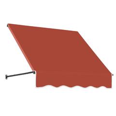Awntech 3.375 ft Santa Fe Fixed Awning Acrylic Fabric, Terracotta