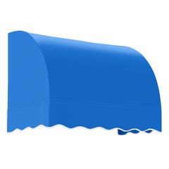 Awntech 3.375 ft Savannah Fixed Awning Acrylic Fabric, Bright Blue