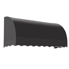 Awntech 6.375 ft Savannah Fixed Awning Acrylic Fabric, Black
