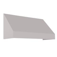 Awntech 6.375 ft New Yorker Fixed Awning Acrylic Fabric, Gray