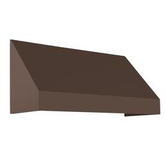 Awntech 8.375 ft New Yorker Fixed Awning Acrylic Fabric, Brown