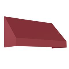 Awntech 5.375 ft New Yorker Fixed Awning Acrylic Fabric, Burgundy