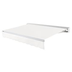 8' x 6.5' Destin Left Motor Left Motorized Patio Retractable Awning, White