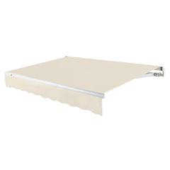 16' x 10' Maui Left Motor Left Motorized Patio Retractable Awning, Linen