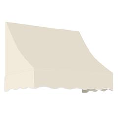 Awntech 4.375 ft Nantucket Fixed Awning Acrylic Fabric, Linen