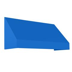 Awntech 8.375 ft New Yorker Fixed Awning Acrylic Fabric, Bright Blue