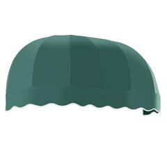 Awntech 6.375 ft Chicago Fixed Awning Acrylic Fabric, Forest